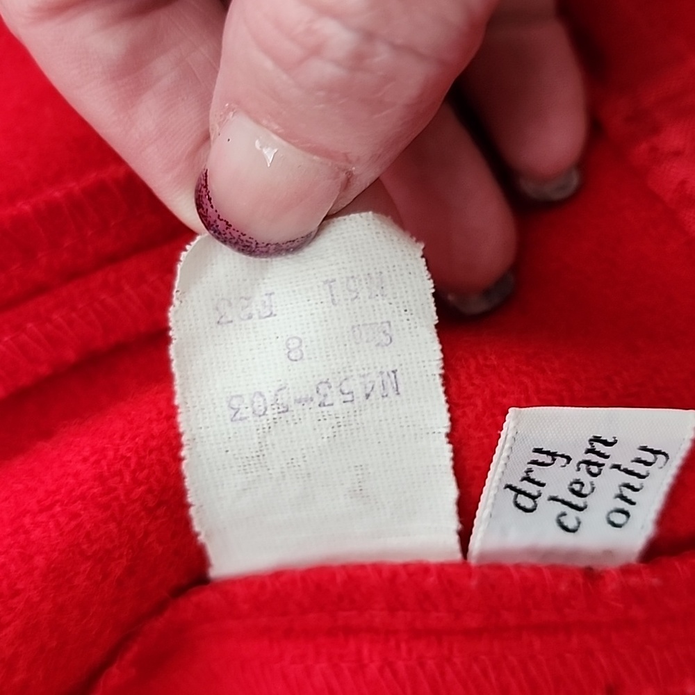 Vintage Pendleton Red Virgin Wool Cropped Jacket … - image 5